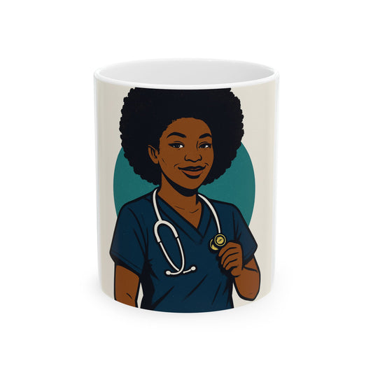 Nurse Appreciation Ceramic Mug, Gift for Healthcare Worker, Funny Nurse Coffee Cup, Medical Professional Drinkware, Birthday Gift for Nurses